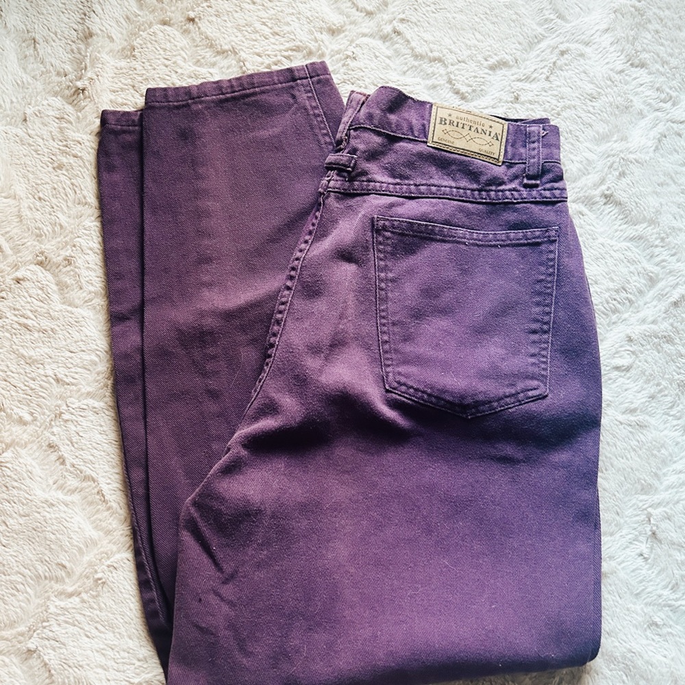 Purple jeans-Brittania